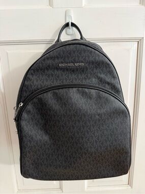 Michael Kors Men's Black MK Monogram Backpack